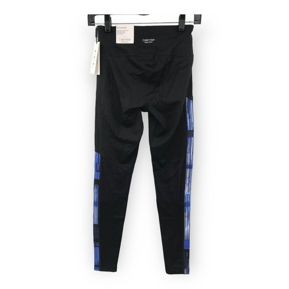 ^ Calvin Klein Large Women's High Waist Printed Full Length Performance Leggings - Picture 2 of 4